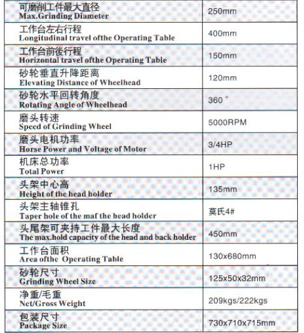 巩达GD-600F/GD-600万能工具磨床