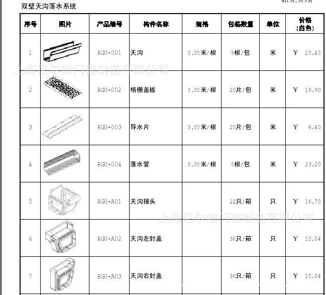 皇家落水系统,pvc配件供应批发,落水管安装,天沟外转角135