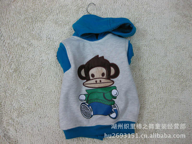 2012宝宝秋装韩版儿童撞色<em>男童</em>女童<em>开衫</em>前后