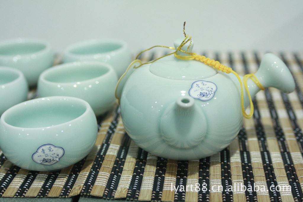 陶瓷高档汝窑传统家居套装日用品茶具9371 _