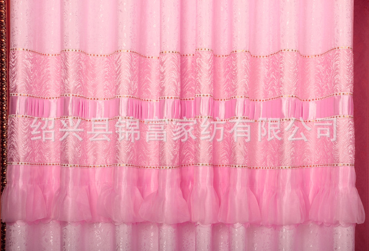 【出口中东中亚中美非洲等外贸窗帘布全涤色织