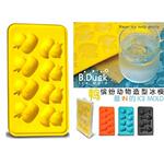 创意家居鸭子造型硅胶制冰盒 硅胶冰格 家用硅胶制冰模具