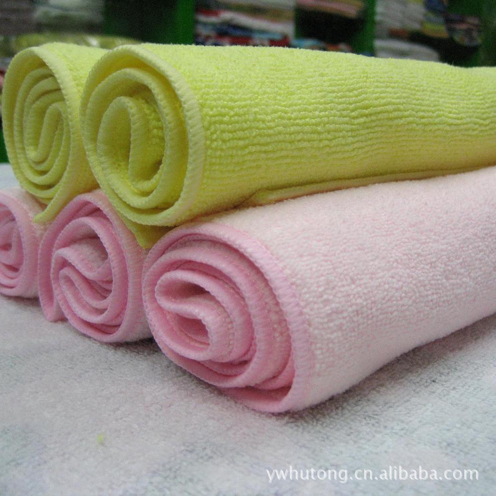 厂家直销超细纤维毛巾 百洁布 消毒毛巾 洗车巾