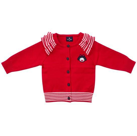 【【8.1】2012 女<em>宝宝红色</em>毛线<em>开衫</em> 女童毛衣