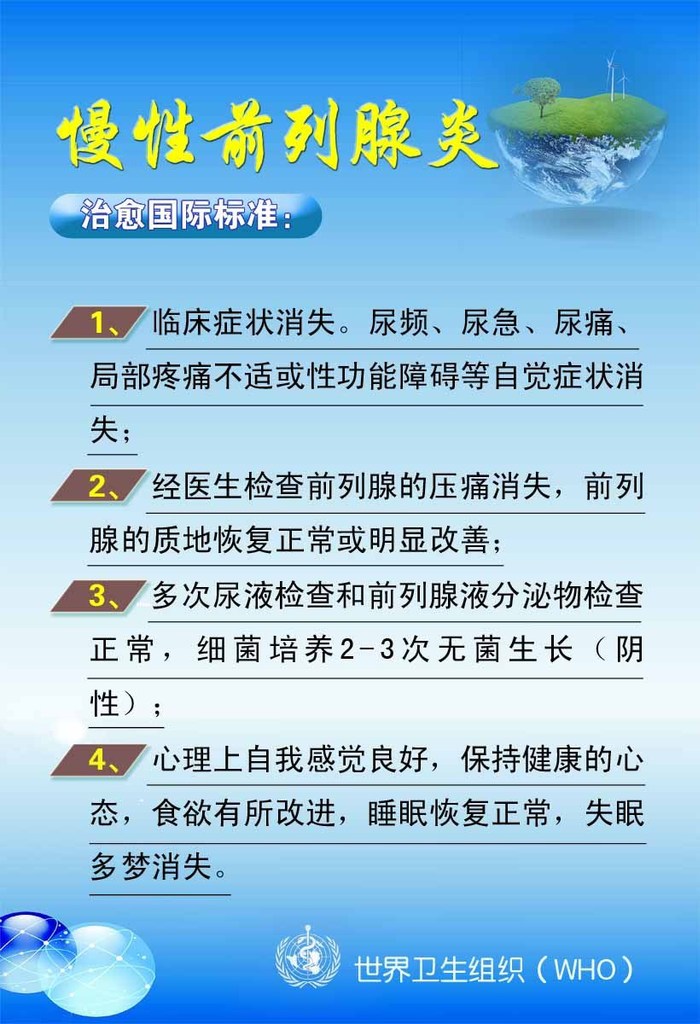 55素材医院门诊部所卫生站海报展板213慢性前列腺炎治愈国际标准