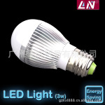 LN品牌-LED球泡 节能灯泡 大功率LED筒灯E27光源 3W银雨系列
