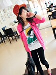 2012日韩女装新款初春时尚超人气超百搭中长款开衫 短外套