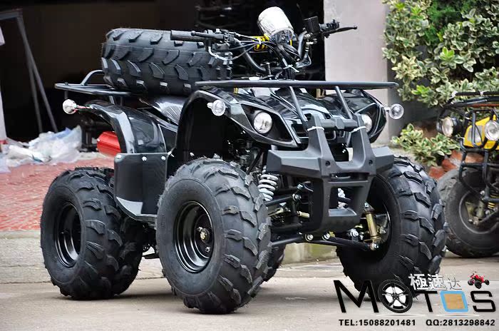 125小公牛ATV沙滩车 7寸四轮越野车 双排气四