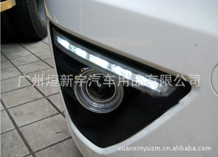 福克斯2厢专用LED日行灯,日间行车灯,昼行灯,防雾灯无损安装