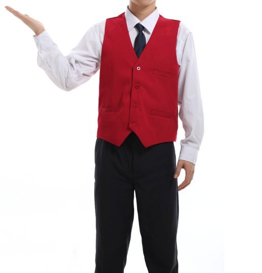 【男女服务员工作服马甲 超市商场导购服装】