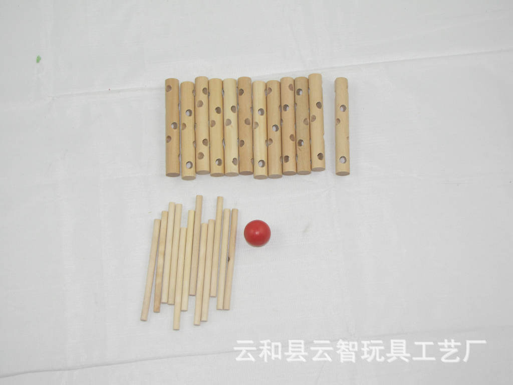 木制<em>玩具</em> 彩色(原木)<em>十二姐妹</em> 益智拼拆组装玩