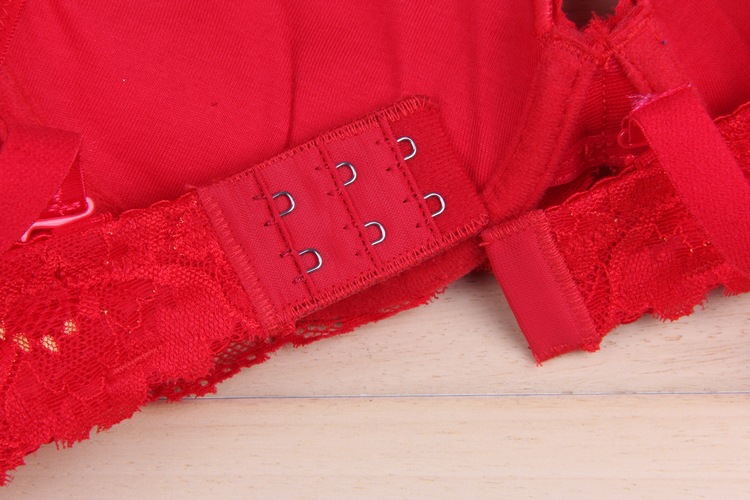 <em>批发</em>采购<em>文胸</em>-<em>旺华</em> 红色花朵蕾丝内衣 专柜正品