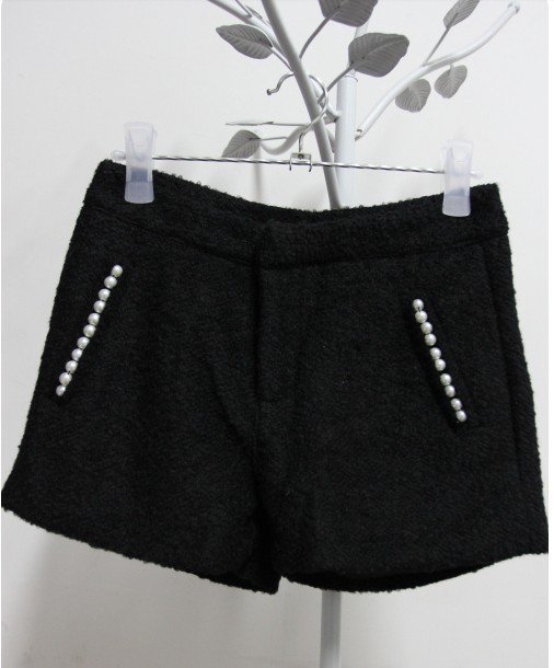 【2012秋冬新款韩版女装修身<em>羊圈</em>毛呢<em>短裤</em>珍