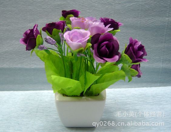 【厂家直销,高仿真植物花类迷你小盆景,居家办