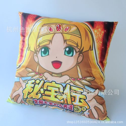 【秘宝坛贡缎带芯抱枕 D-404 50cm动漫 热转印