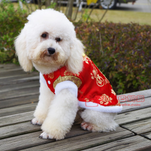 超人气小狗唐装棉衣服冬装宠物服饰贵宾犬博美吉娃娃衣服