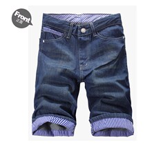 牛仔裤_男式牛仔裤_<em>裤长</em>:<em>短裤</em>_裤型:直筒型_起