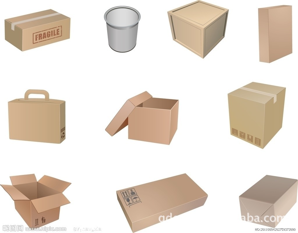 出口瓦楞纸箱,彩盒;日本黄纸箱;危险品纸箱;重型
