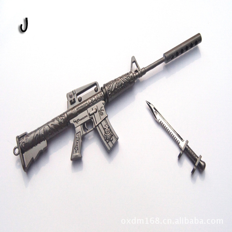 动漫游戏周边批发 穿越火线钥匙扣枪模型批发