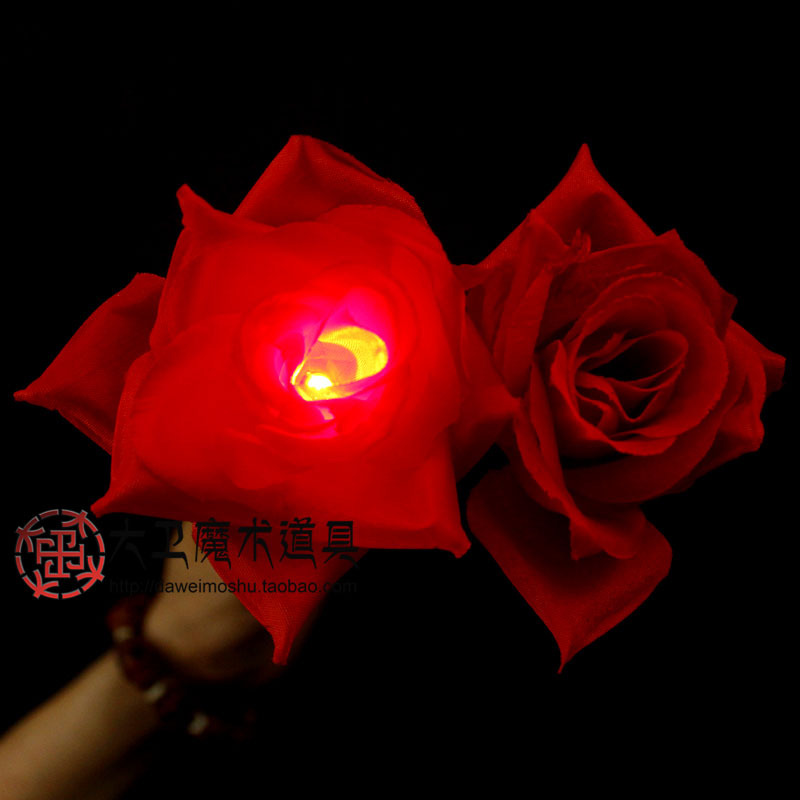 大卫魔术道具厂家批发 高档亮灯玫瑰 舞台魔术