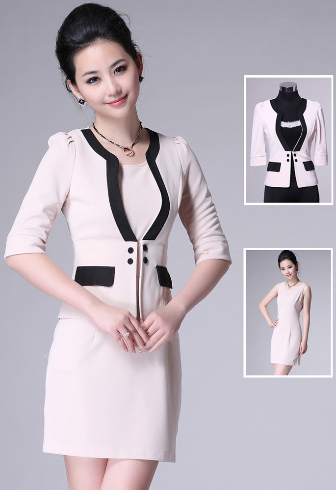服装加工-冬装新款时尚<em>女式职业装</em>制服订做订