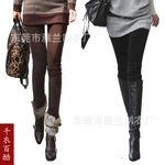 2012年厂家直销日韩版提臀显瘦女式灯芯绒小脚  加厚铅笔裤 
