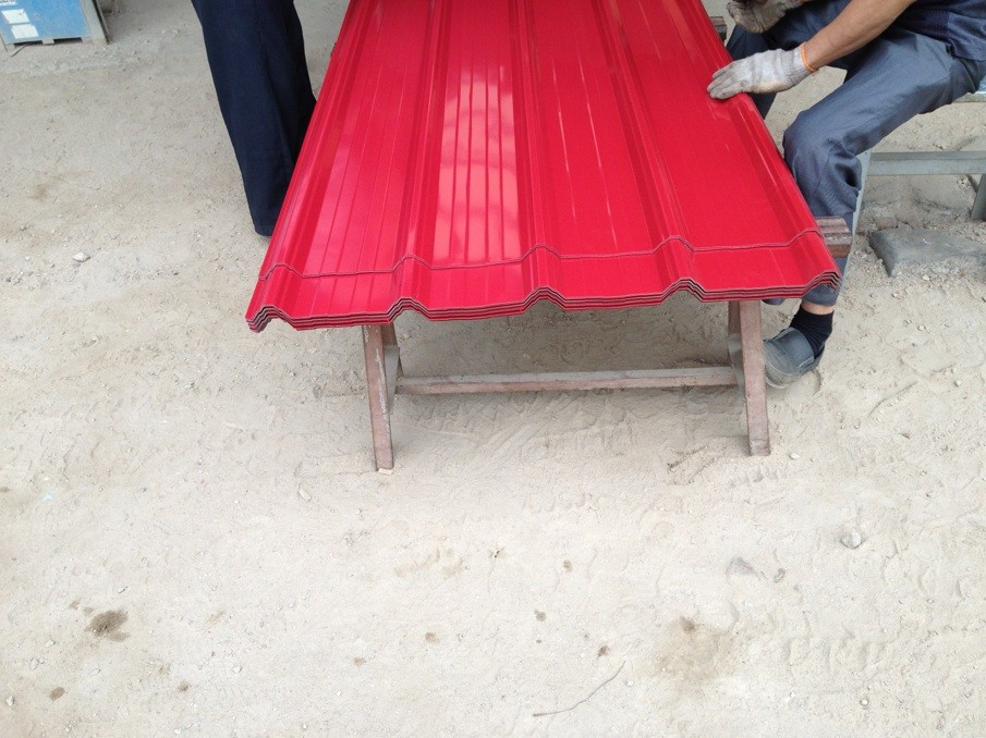 东莞低价供应绯红色彩钢瓦 彩瓦,铁皮瓦830型