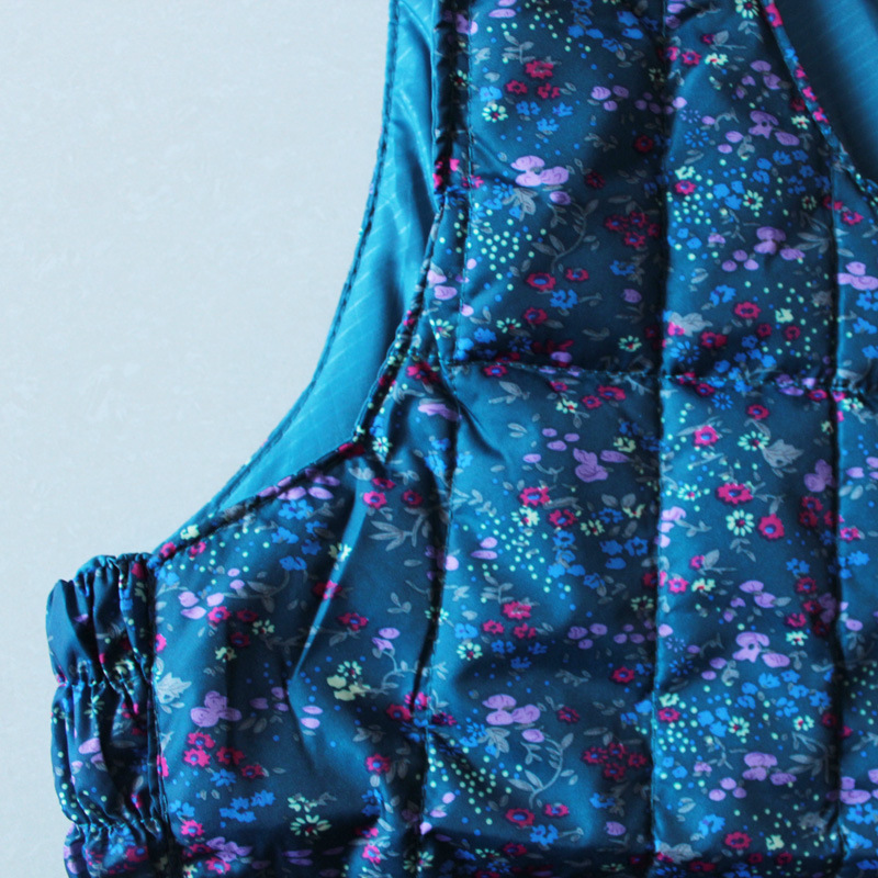 批发采购<em>女式马甲背心</em>-中<em>老年</em>羽绒<em>背心</em> 经典碎