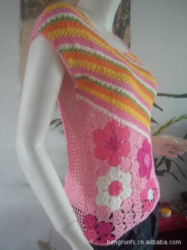 【新<em>款式</em>手工钩织时尚女<em>毛衣出口</em>日本尾货】价