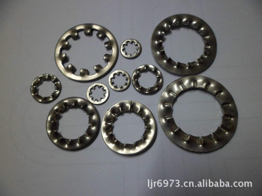 不锈钢内齿锁紧垫圈、锯齿锁紧垫圈、齿形垫圈