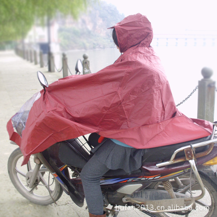 自行车电动车摩托车雨衣 单人成人雨批 超大防