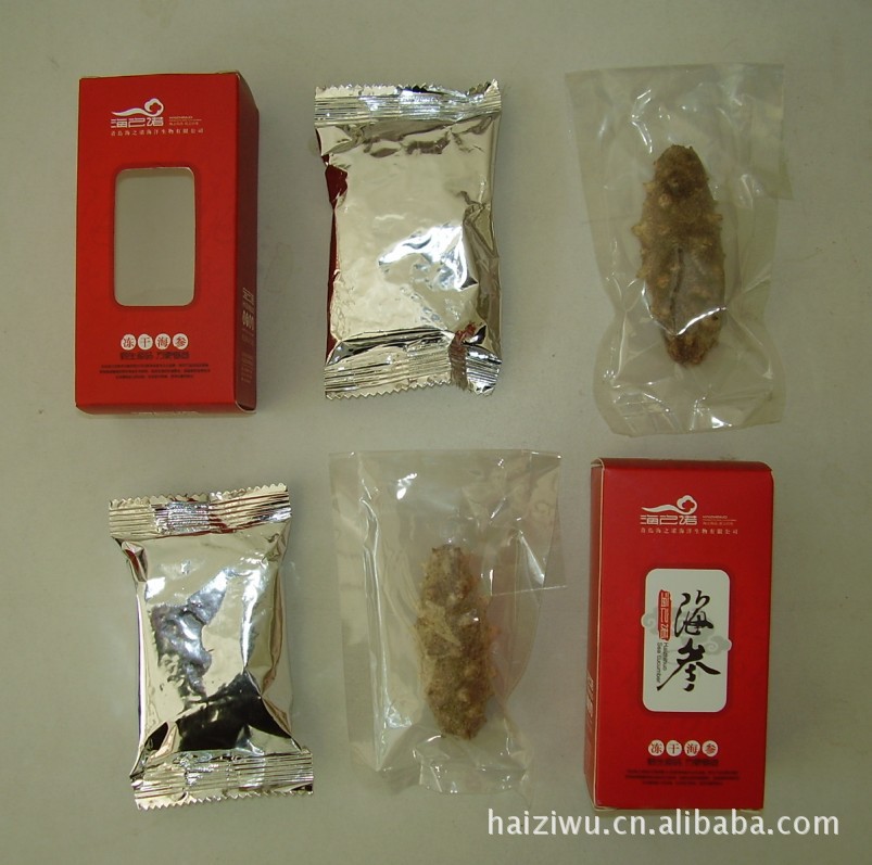 冷冻粗加工水产品-青岛冻干即食海参,批发供应