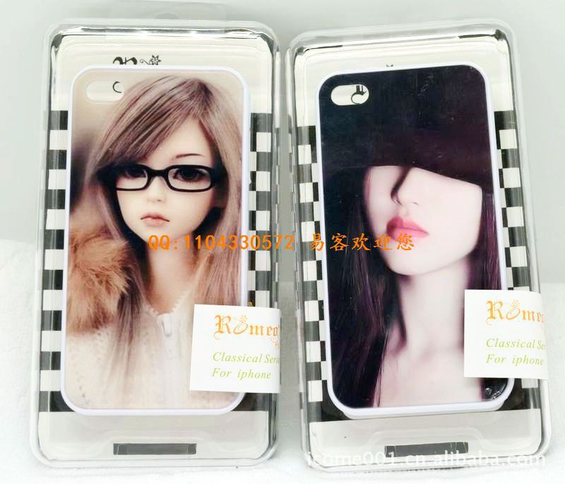 【ROMEO美女彩绘美女多为什么亚克力面iphone4手机壳图片