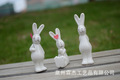 熱銷zakkz陶瓷工藝品禮品*愛心陶瓷兔子*三款姿勢情侶兔子 A-035