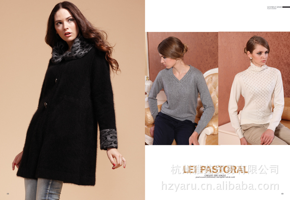 【貂绒7G电脑版长款<em>开衫外套</em>羊绒衫 按码(大/