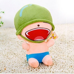 特价!2012搞笑可爱炮炮兵小子 泡泡兵表情人偶毛绒公仔玩具娃娃