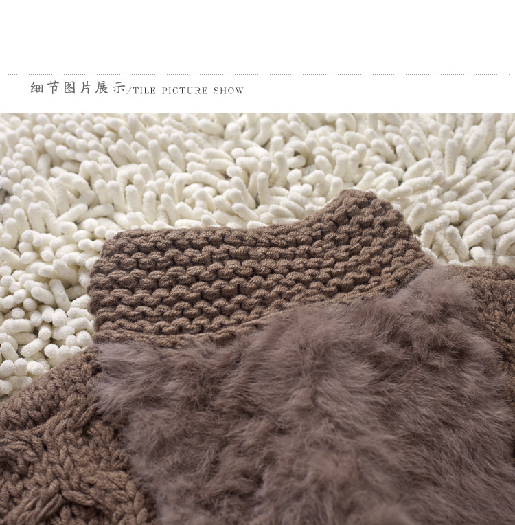 【毛呢<em>外套</em> 欧式优雅手工<em>勾</em>织羊毛<em>马甲外套</em>12