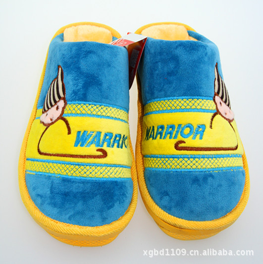 2012年新款 批发上海回力棉拖 错色男女家居拖