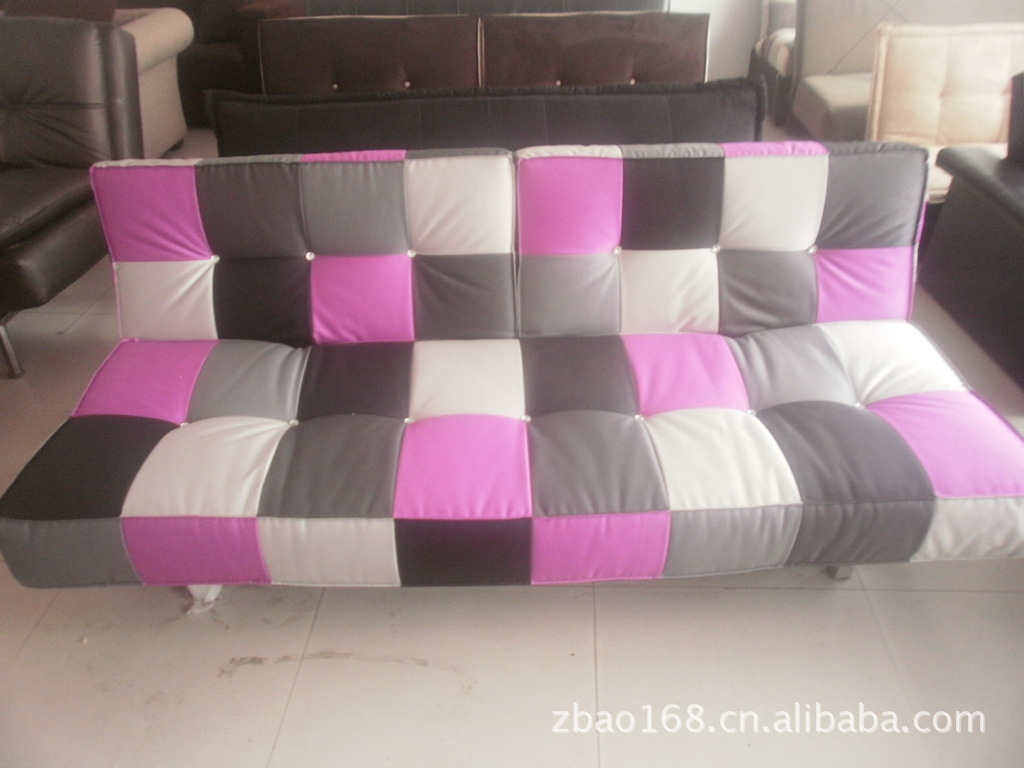 【厂家定制 批发 外贸家具 折叠沙发 不锈钢 布