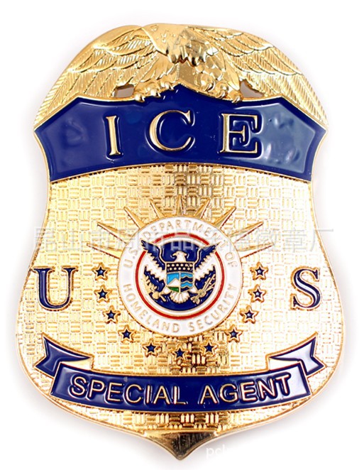 定做:美国ice警察徽章 各国警察徽章 警徽