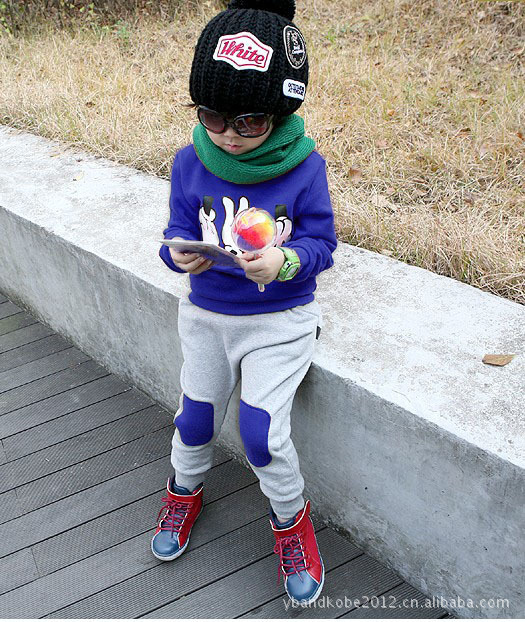 2012童装秋装韩版<em>男女</em>童运动休闲套装<em>剪刀石</em>