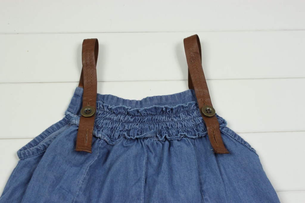 【外贸童装批发 <em>ZARA</em> 女童牛仔吊带<em>连体短裤</em>