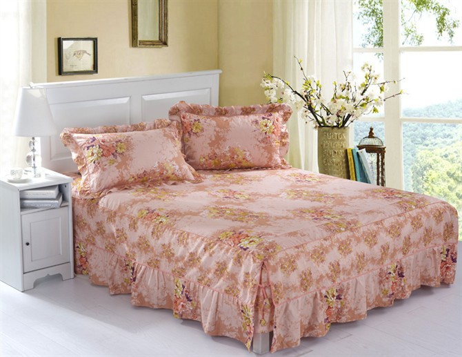 新颖 13070床裙四件套 曼妙花舞 佳人<em>有约</em> 北欧