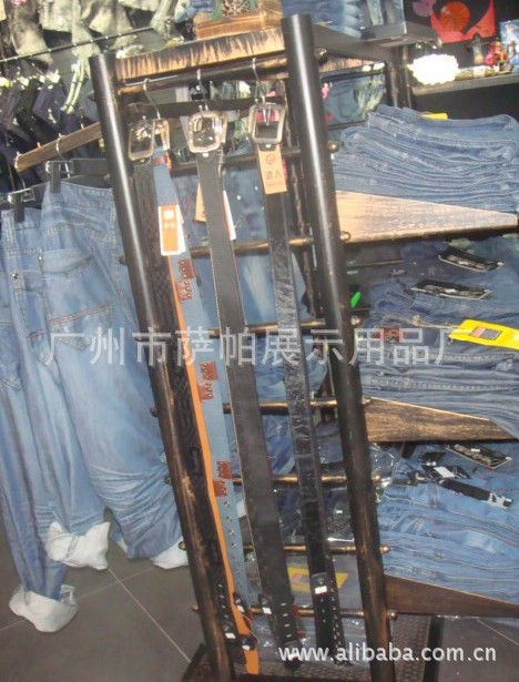 商场超市设备 服装展示道具 不锈钢时装展示架牛仔裤展示陈列中岛架