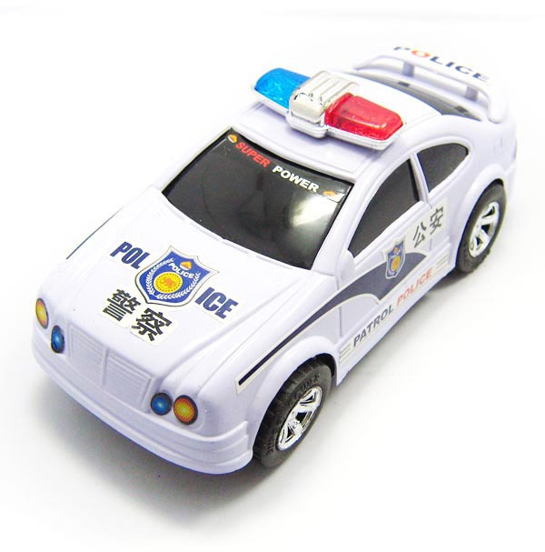 【大号儿童益智万向轮电动车 仿真巡逻警车 玩