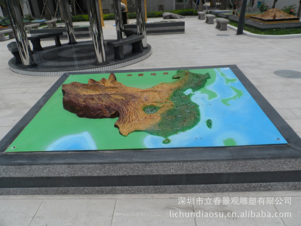 厂家直销现货景观教学两用立体中国地形图 世