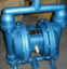 供应QBY-15型立式气动隔膜泵/不锈钢材质配四氟