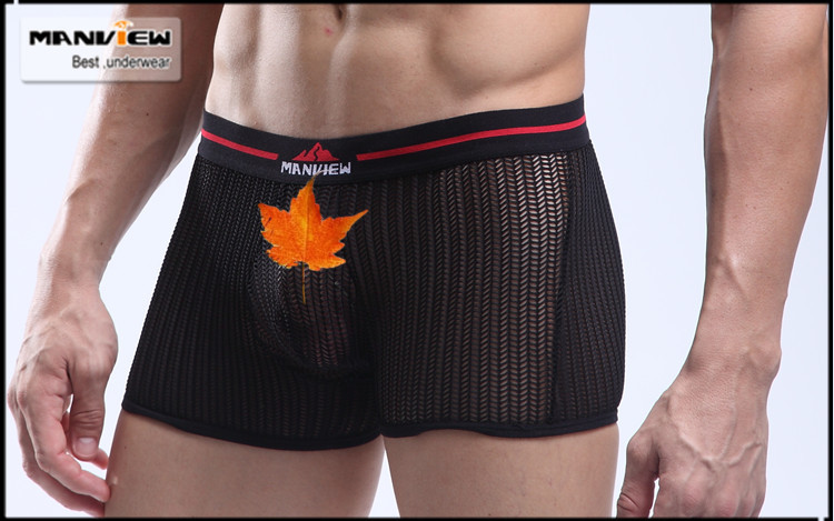 anview(猛威) 玉米 网纱 大平角 性感 <em>男士内裤</em> 