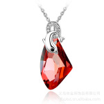 金府饰品 奥地利水晶 海豚之恋水晶项链 专业批发 厂家直销
