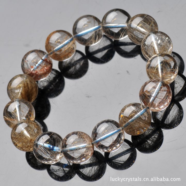 【天然正品AAA极品 mm巴西银钛晶魔鬼发银发